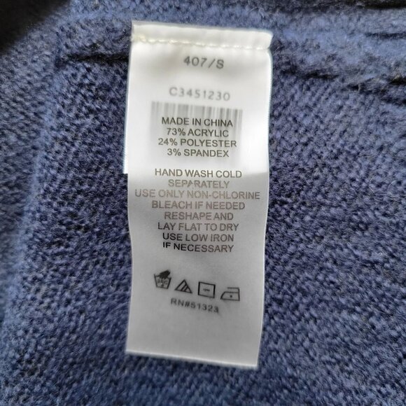 VINCE CAMUTO Mock Neck Fair Isle Sweater Multicolor Size S - Picture 8 of 9